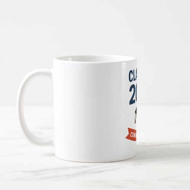 Mug Classe de 2025 Graduation Félicitations Cadeau (Gauche)