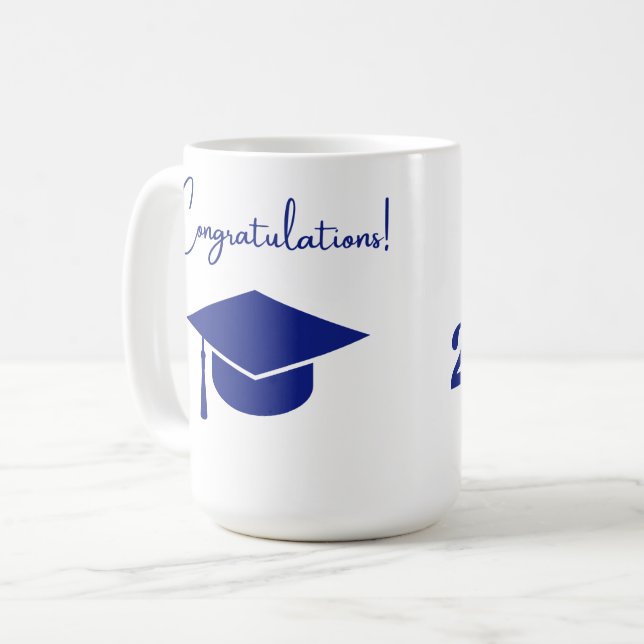 Mug Classe de félicitations 2025 Blue (Devant gauche)