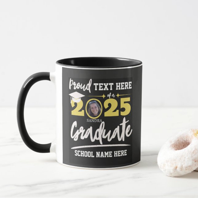 Mug Classe de fin d'études de la famille Fière personn (Avec donut)