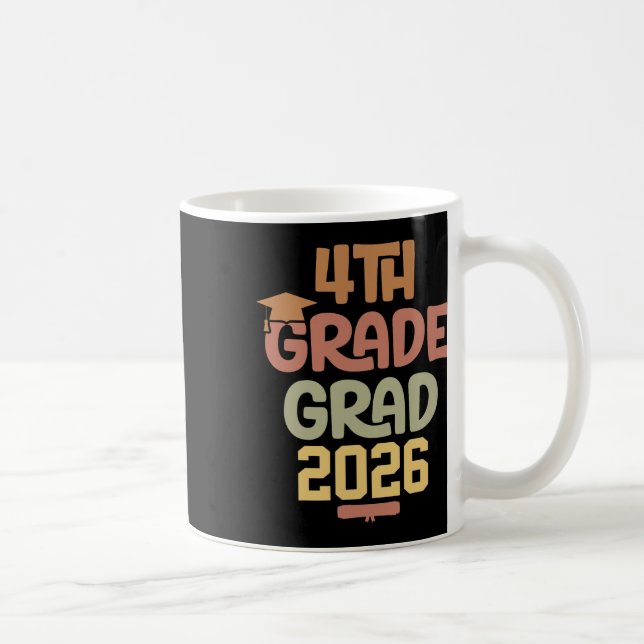Mug Classe de finissants de 4e année 2026 Graduation G (Droite)