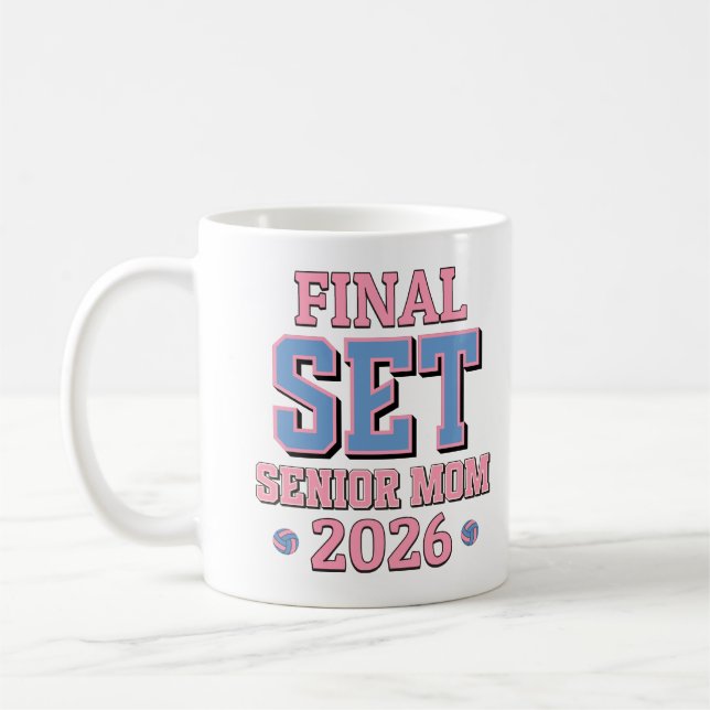 Mug Classe De Graduation Final Set Volleyball Mama De  (Gauche)