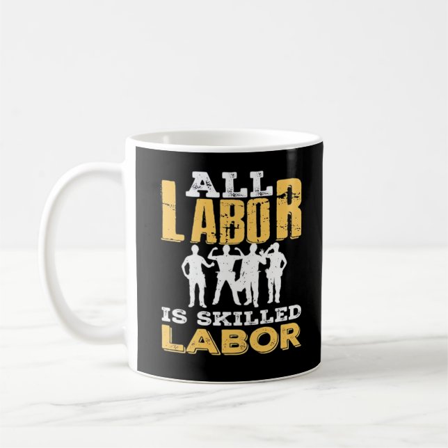 Mug Classe de la journée du travail qualifiée - Le tra (Gauche)