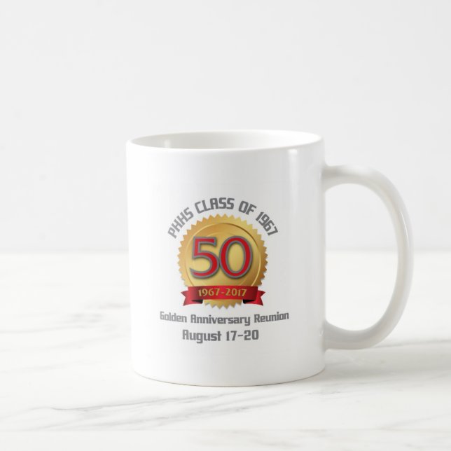 Mug Classe de PHHS de la Réunion 1967 50-Year (Droite)