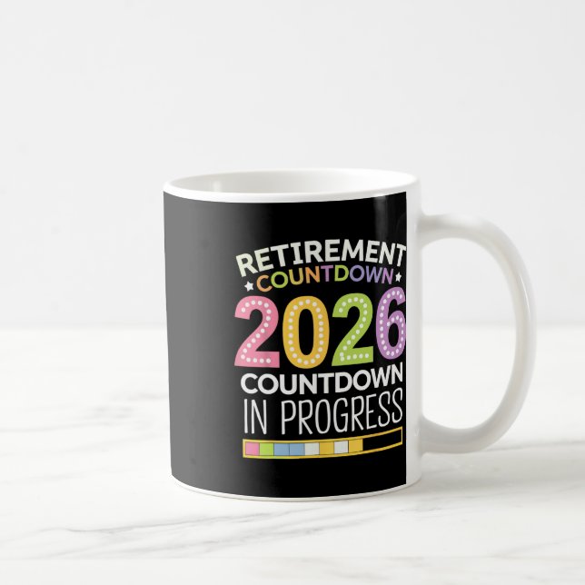 Mug Classe de retraite de 2026 Compte à rebours du pro (Droite)