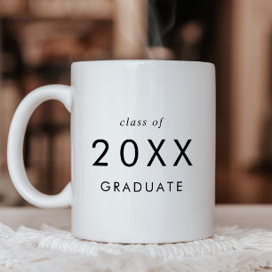 Mug Classe de typographie chic de 2024 Graduate Gradua