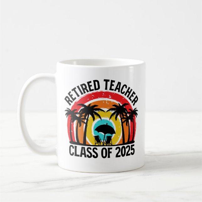 Mug Classe D'Enseignant Retraité De 2025 Enseignants R (Gauche)