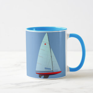 Mug Classe   d'étoile emballant le voilier
