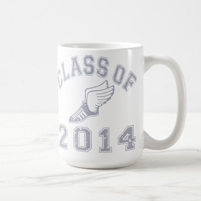 Mug Classe du gris 2014 d'athlétisme 2 (Droite)