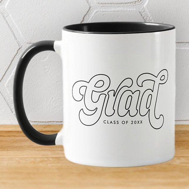 Mug Classe Grad de 20XX Retro Vintage simple (Créateur téléchargé)