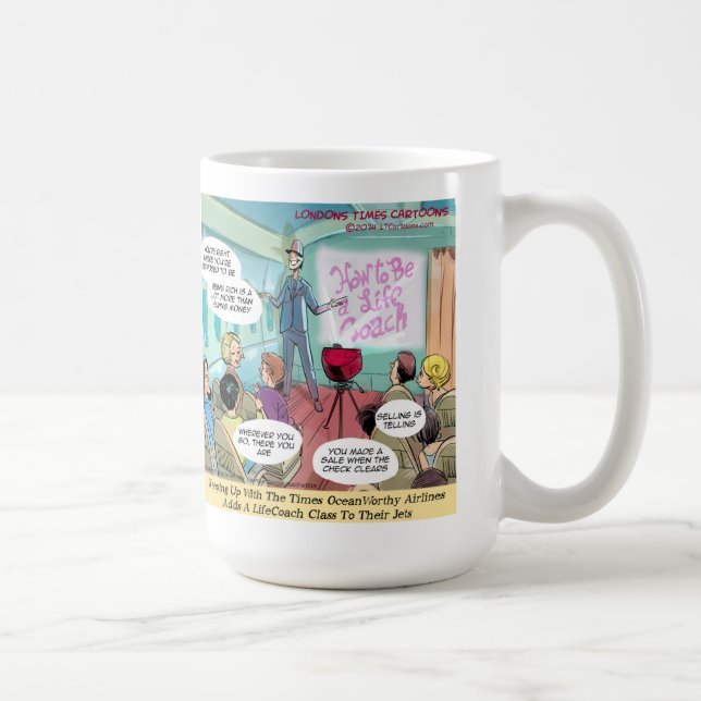 Mug Classe LifeCoach aérienne drôle (Droite)