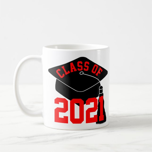 Mug Classe noire Casquette rouge de 2024 (Gauche)