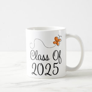 Mug Classe orange de papillon de 2025