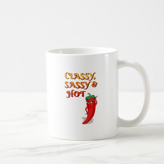Mug Classé Sassy Et Hot Pepper Diva (Droite)