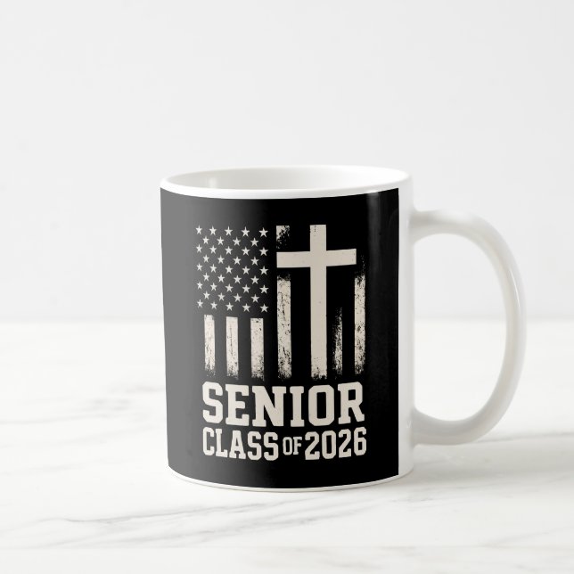 Mug Classe supérieure 2026 Drapeau croisé USA (Droite)