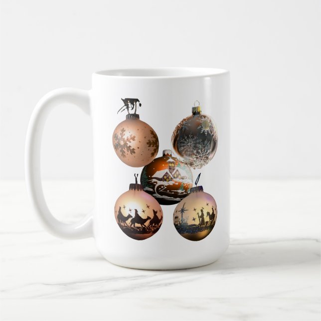 Mug Classic Christmas Ornament Assortment (Gauche)