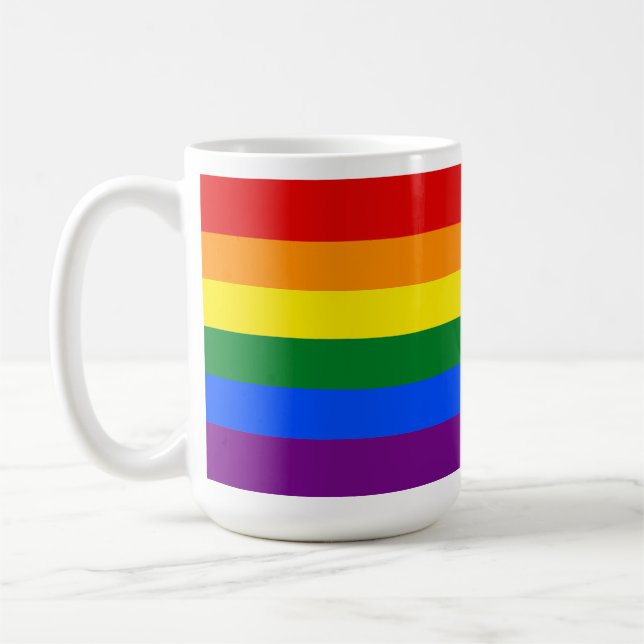Mug Classic LGBTQ Rainbow Pride drapeau (Gauche)