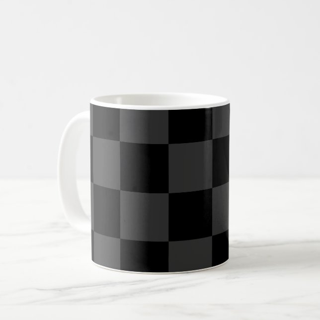 Mug Classic moderne noir & fumée noir tableau de bord  (Devant gauche)