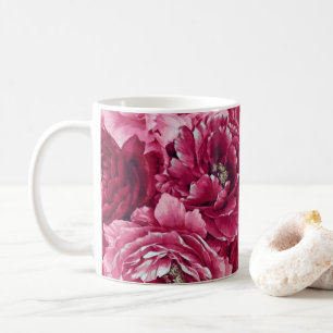 Mug Classic Pink Peonies Clusters   Musique florale