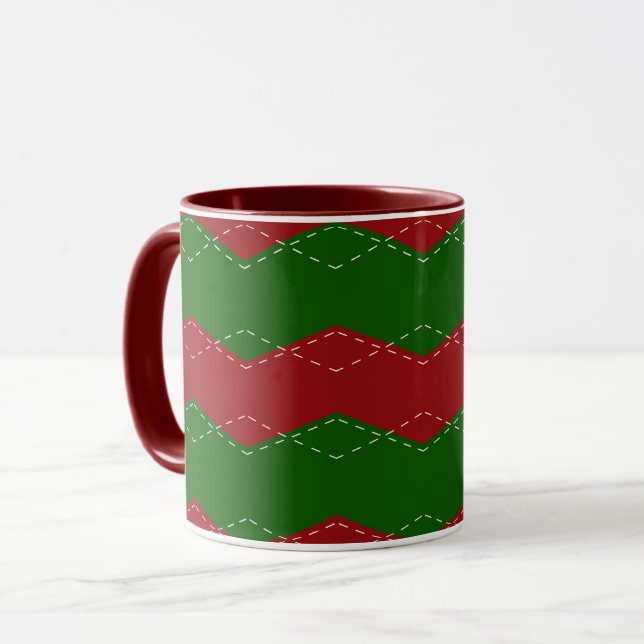 Mug Classic red and green christmas (Devant gauche)