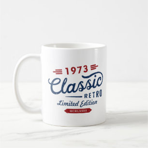 Mug Classic Retro 1973 Limited Edition Anniversaire