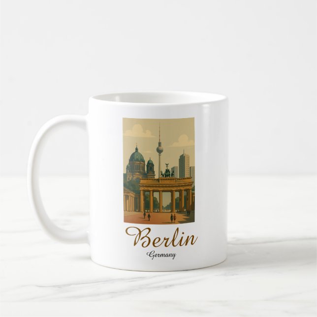 Mug Classic Vintage Berlin Allemagne (Gauche)