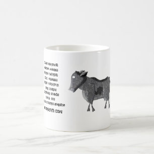 Mug Classification scientifique de la vache en béton