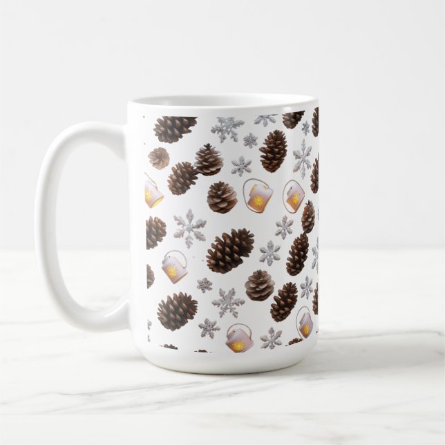 Mug classique 15 oz | Hol de la lanterne à flocon  (Gauche)