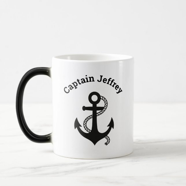 Mug classique Ancre nautique pour le marin ! (Gauche)