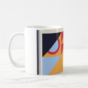 Mug Classique art de poster géométrique Bauhaus vintag