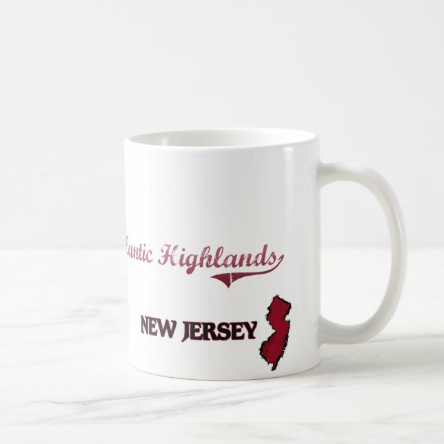 Mug Classique atlantique de ville de New Jersey de (Droite)