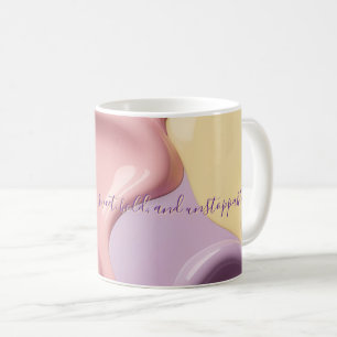 Mug classique au graphique abstrait stylisé