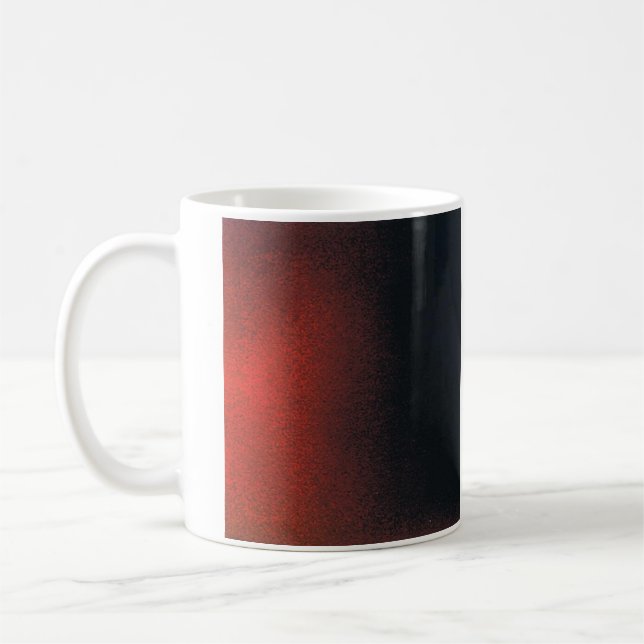 Mug classique avec design rouge à noir (Gauche)