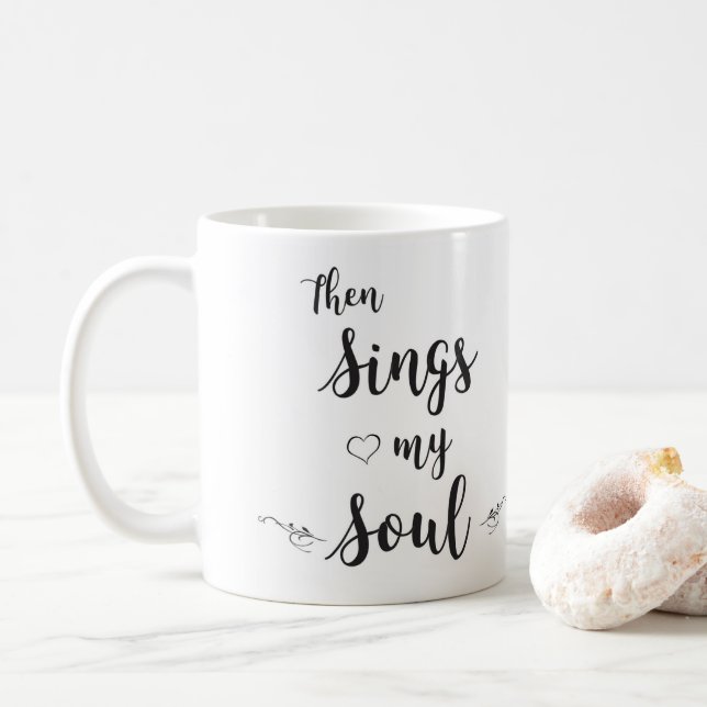 Mug classique blanc 11 oz (Avec donut)