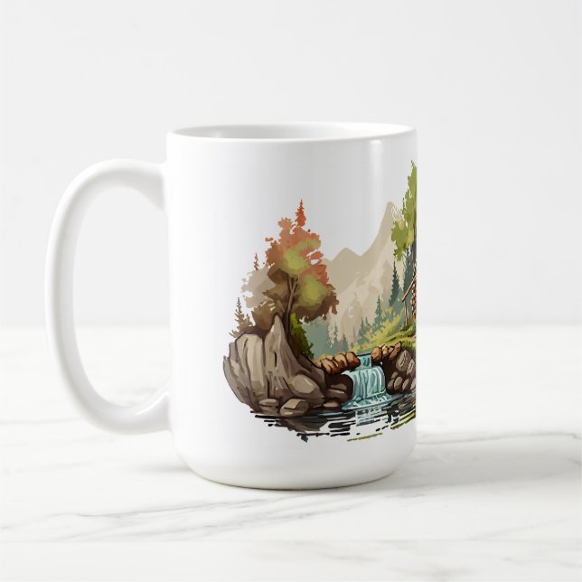 Mug classique cabine série 15 oz (Gauche)