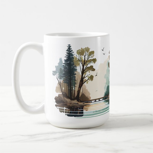 Mug classique cabine série 15 oz (Gauche)