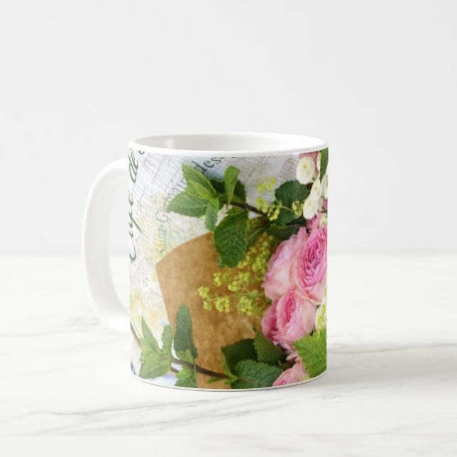 Mug Classique Café Paris Rose (Devant gauche)