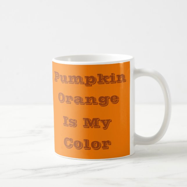 Mug Classique Citrouille classique couleur orange uni (Droite)