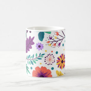 Mug classique composition florale