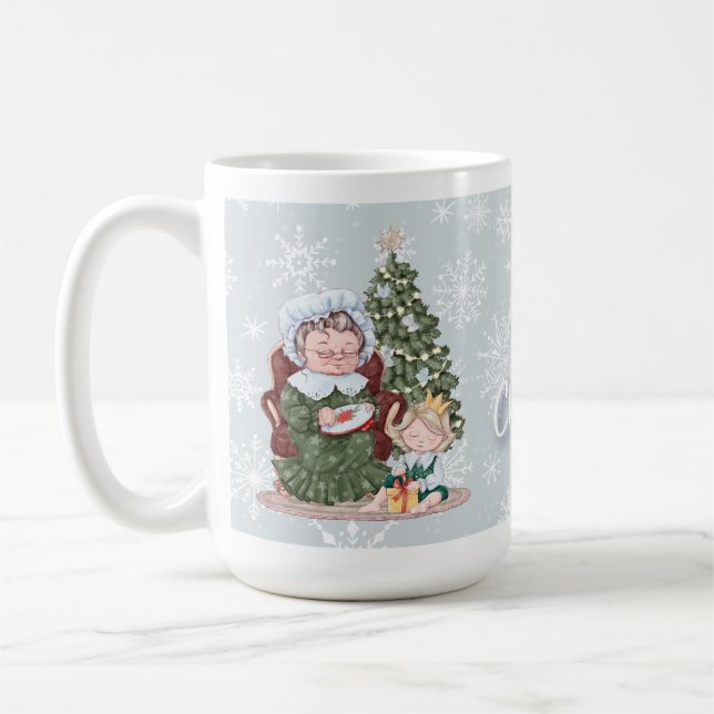 Mug classique de la famille de Noël (Gauche)