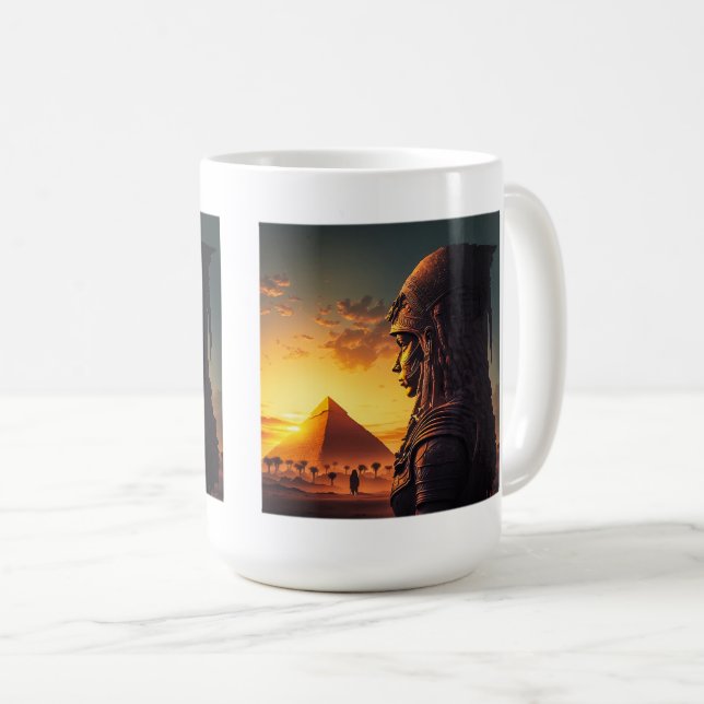 Mug classique de la reine égyptienne, 15 oz (Devant droit)