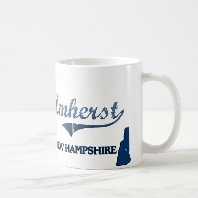 Mug Classique de ville d'Amherst New Hampshire (Droite)