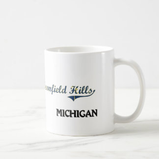 Mug Classique de ville de Bloomfield Hills Michigan