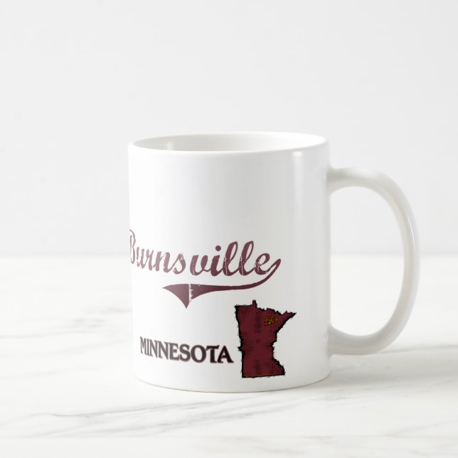 Mug Classique de ville de Burnsville Minnesota (Droite)