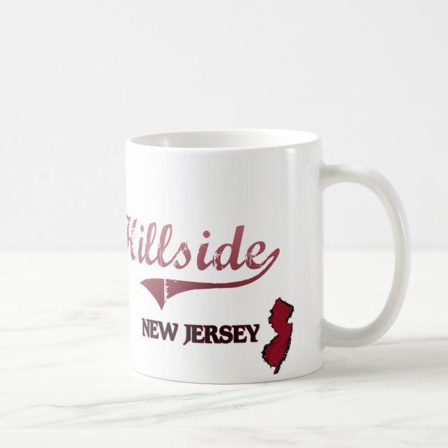 Mug Classique de ville de New Jersey de Hillside (Droite)