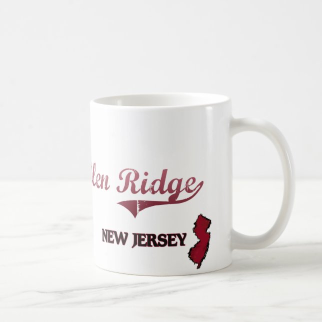 Mug Classique de ville de New Jersey de Ridge de gorge (Droite)