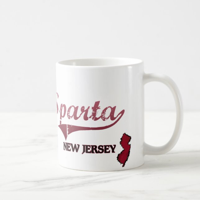 Mug Classique de ville de New Jersey de Sparte (Droite)