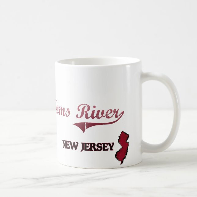 Mug Classique de ville de New Jersey de Toms River (Droite)