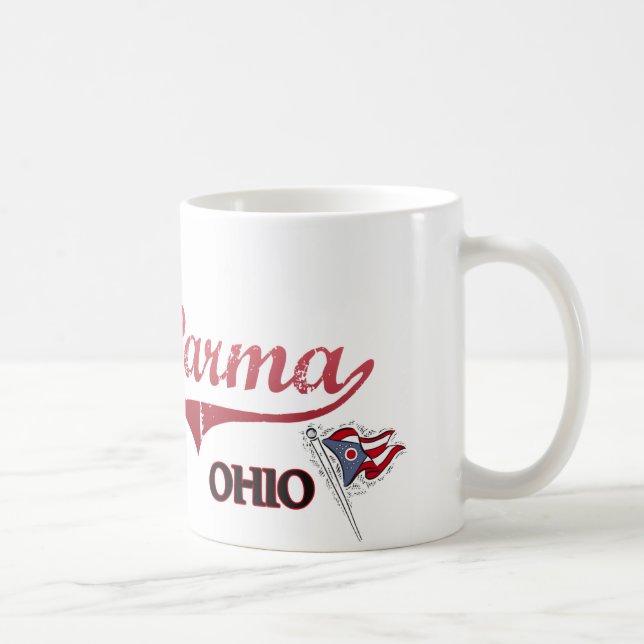 Mug Classique de ville de Parme Ohio (Droite)