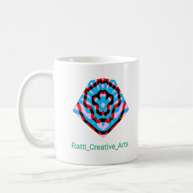 Mug classique, design de texte "Ratti_Creative_Art (Gauche)