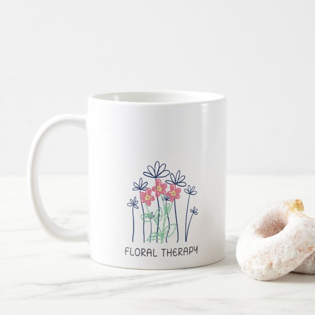 Mug classique - Douceur pétale-Zazzle (Avec donut)